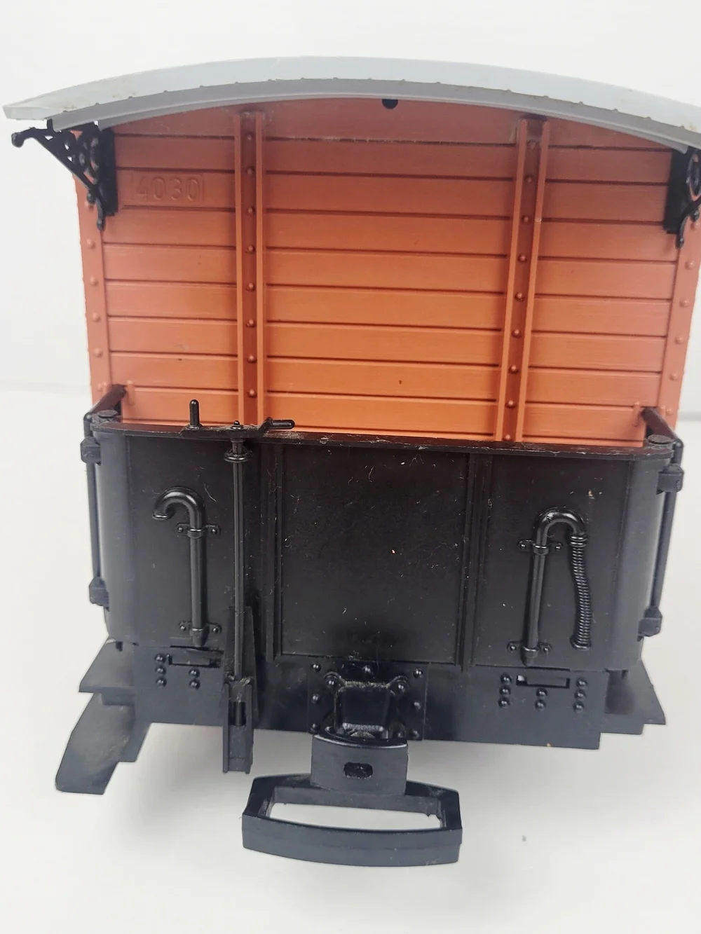 Vtg 70s LGB Lehmann 4030 Freight Car Boxcar G-Scale~Orange~Western Germany
